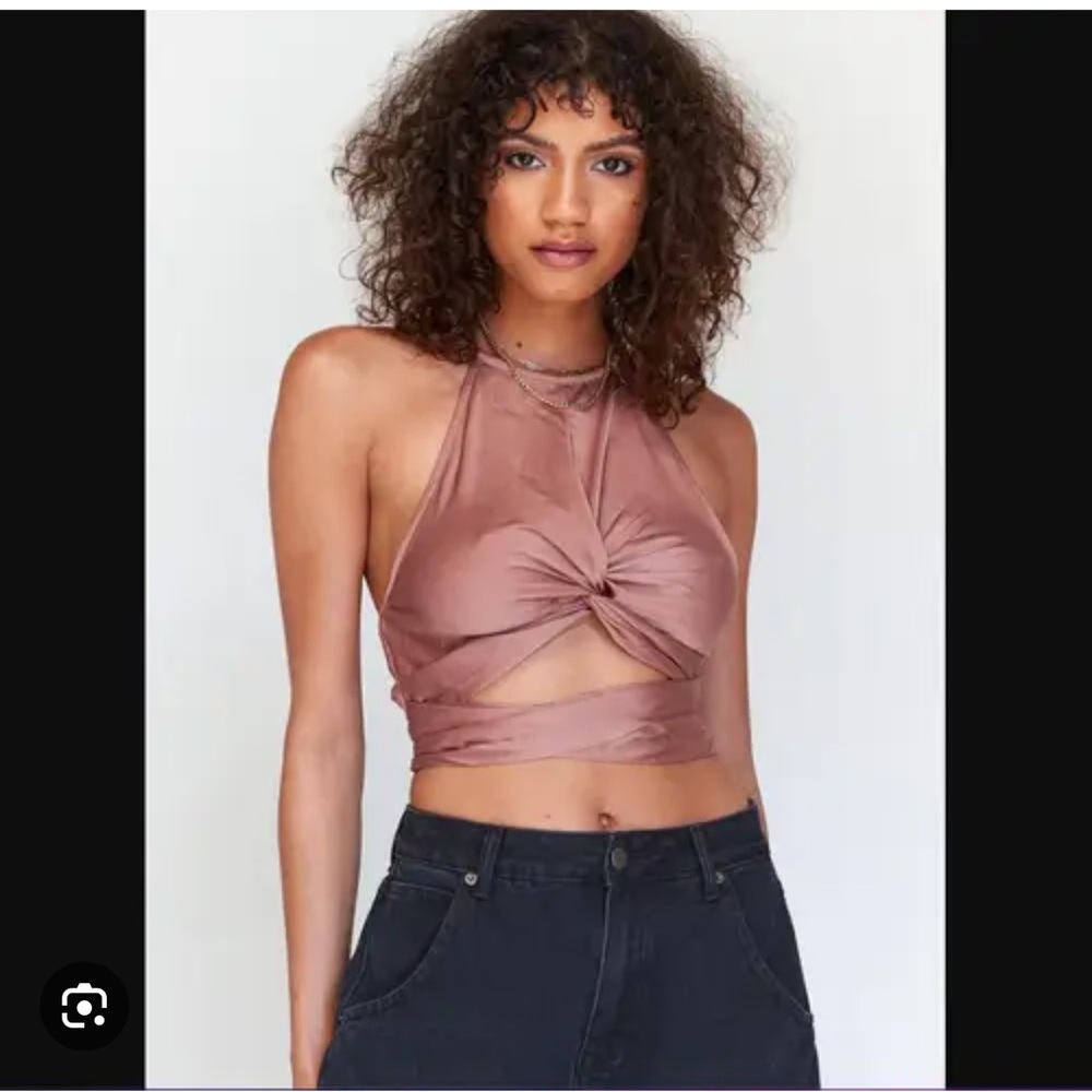 PP Halter Tie-Front Top